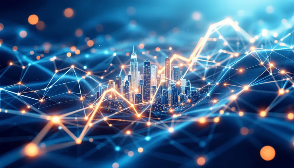 Top #1 AI for Real Estate Tool You Need in 2025 3 A graph depicting AI-driven predictive analytics in real estate.