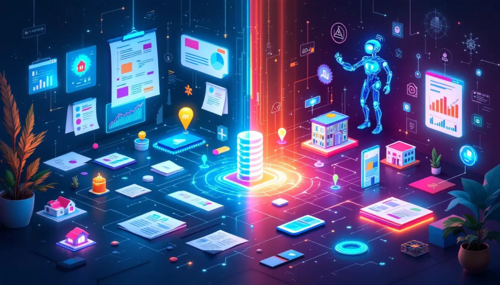 How to Find Cash Buyers with AI-Powered Matching: No More Blasting Lists with Off-Market.io 2 A visual representation of traditional methods in real estate that fall short.